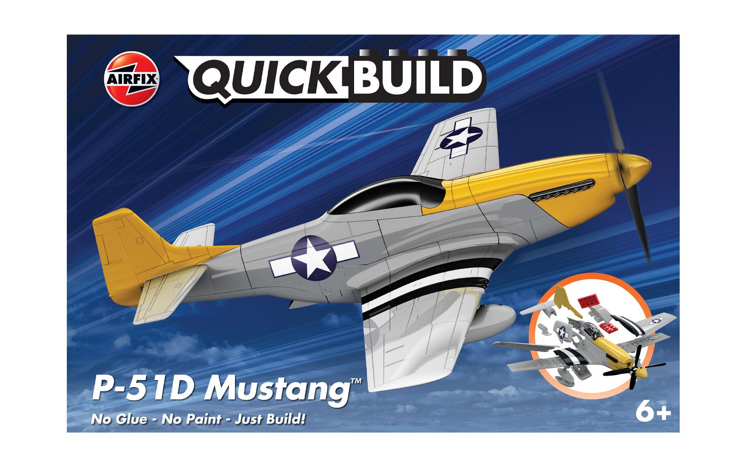 QUICKBUILD P-51D Mustang - Loaded Dice Barry Vale of Glamorgan CF64 3HD