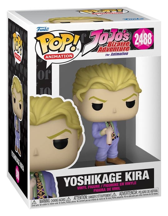 JoJo's Bizarre Adventure Funko Pop! Yoshikage Kira 2488 vinyl figure in its window box