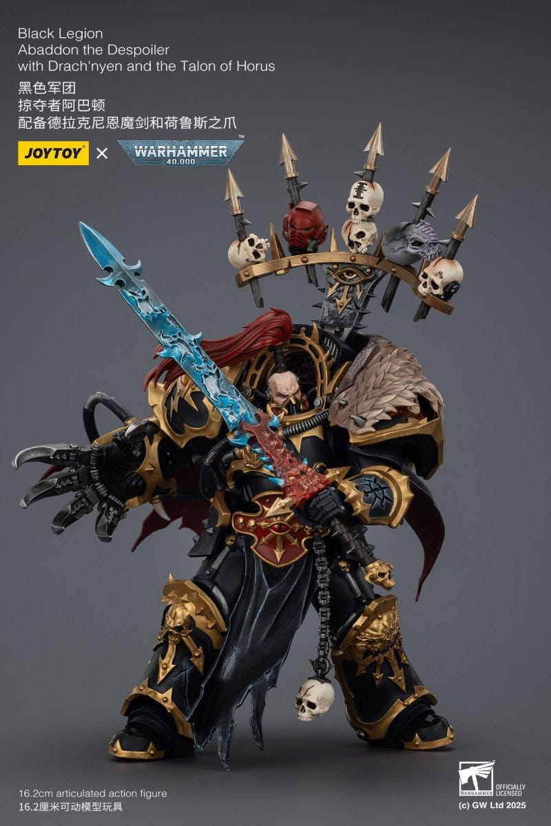 Joy Toy Warhammer 40k: Black Legion Abaddon the Despoiler with Drach'nyen and the Talo 16cm - Loaded Dice