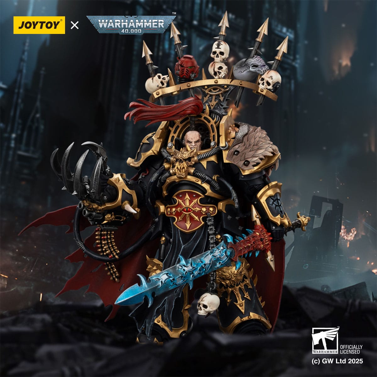 Joy Toy Warhammer 40k: Black Legion Abaddon the Despoiler with Drach'nyen and the Talo 16cm - Loaded Dice