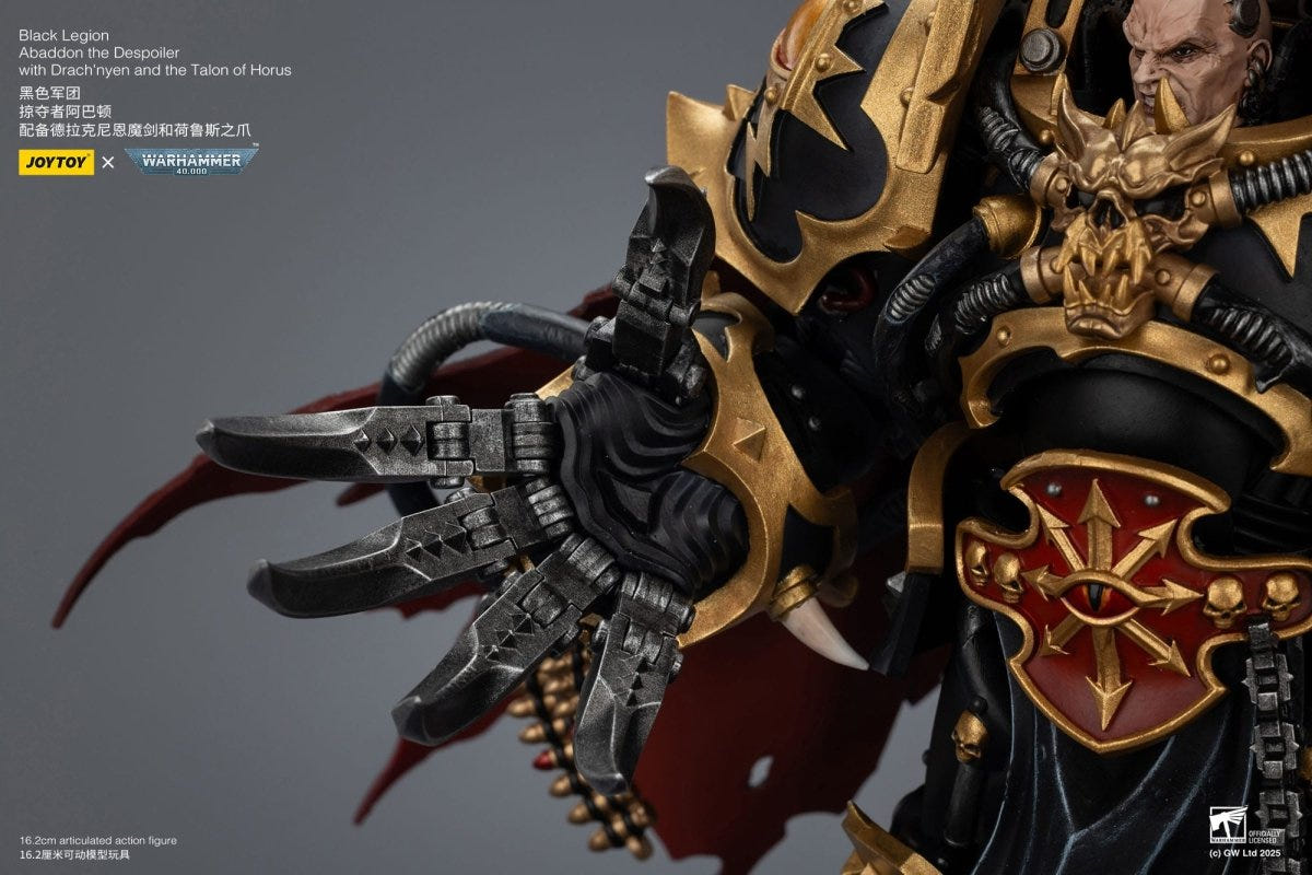 Joy Toy Warhammer 40k: Black Legion Abaddon the Despoiler with Drach'nyen and the Talo 16cm - Loaded Dice