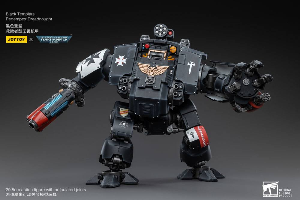 Joy Toy Redemptor Dreadnought with weapon arm swung wide, front view