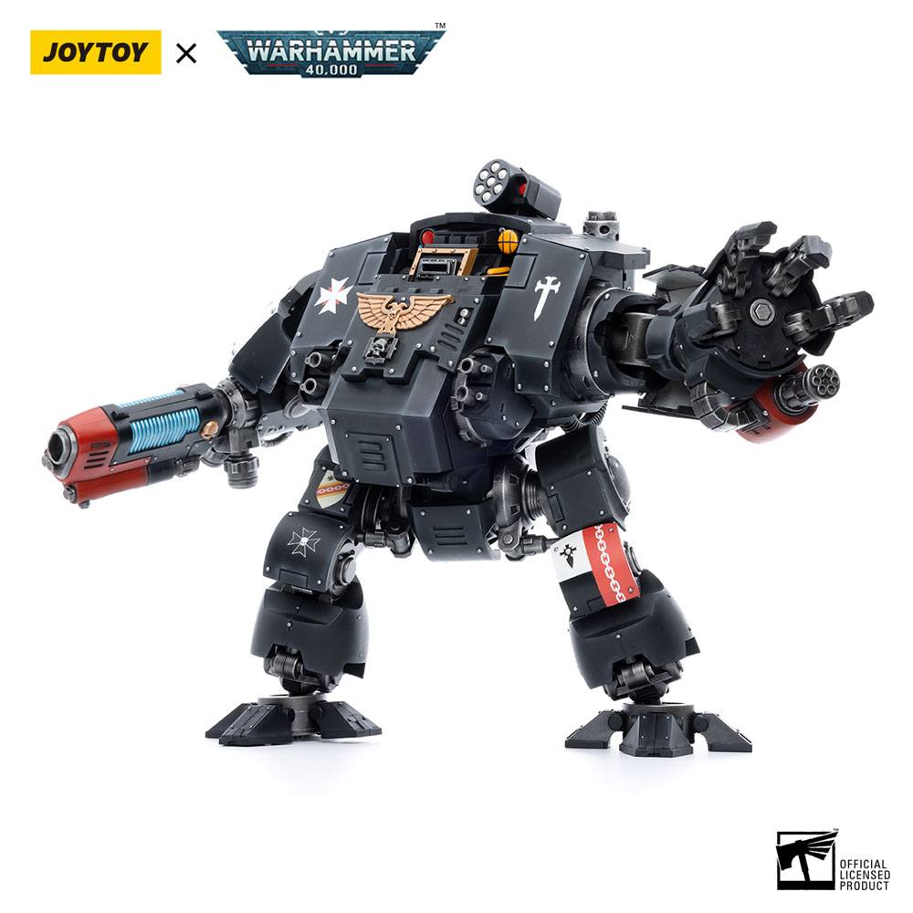Joy Toy Redemptor Dreadnought with both weapon arms extended outward