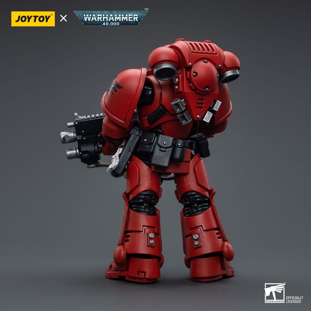 Joy Toy Blood Angels Intercessor rear view showing backpack and pouches