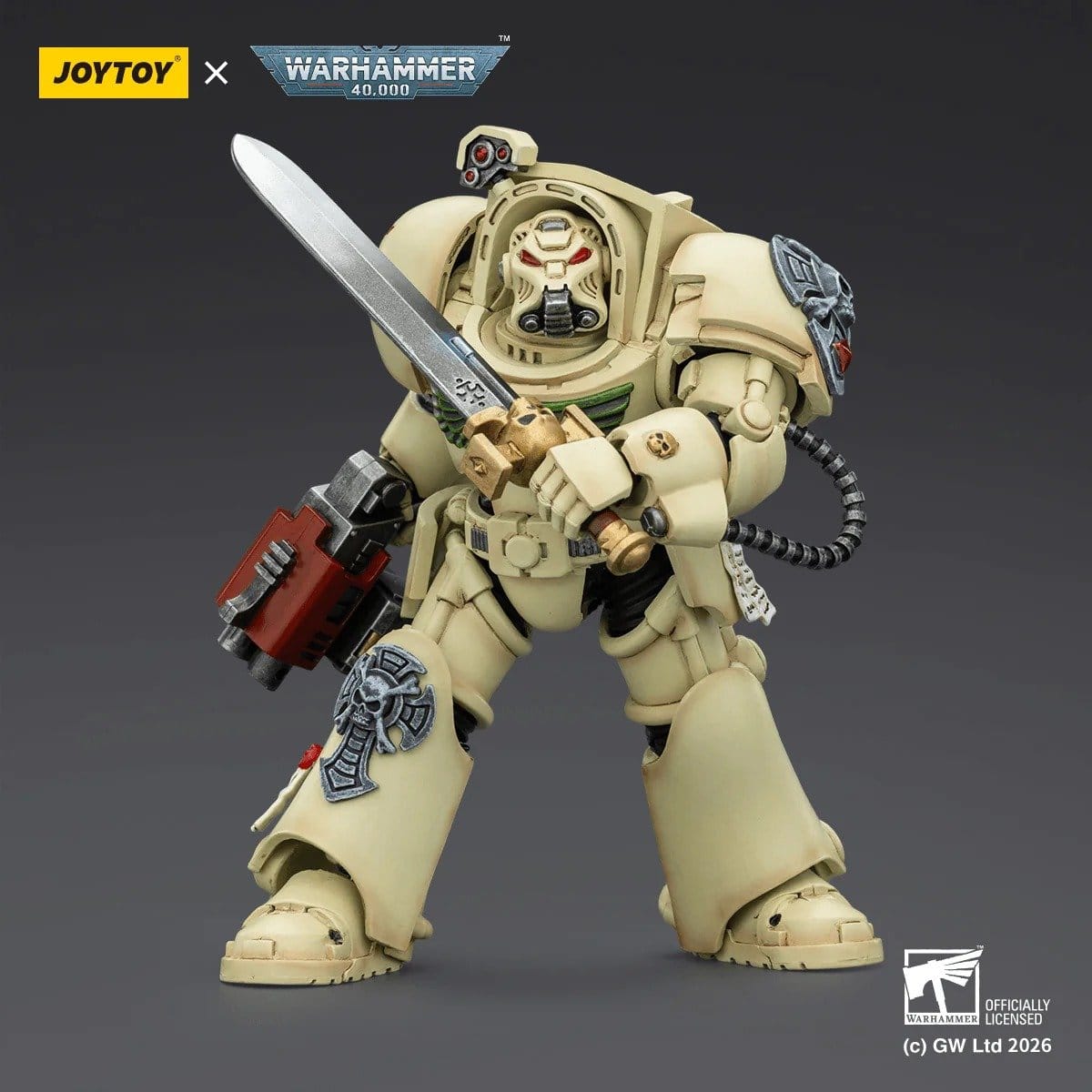 Joy Toy Warhammer 40k: Dark Angels Deathwing Terminator 1 with Power Sword and Storm Bolter 14cm - Loaded Dice