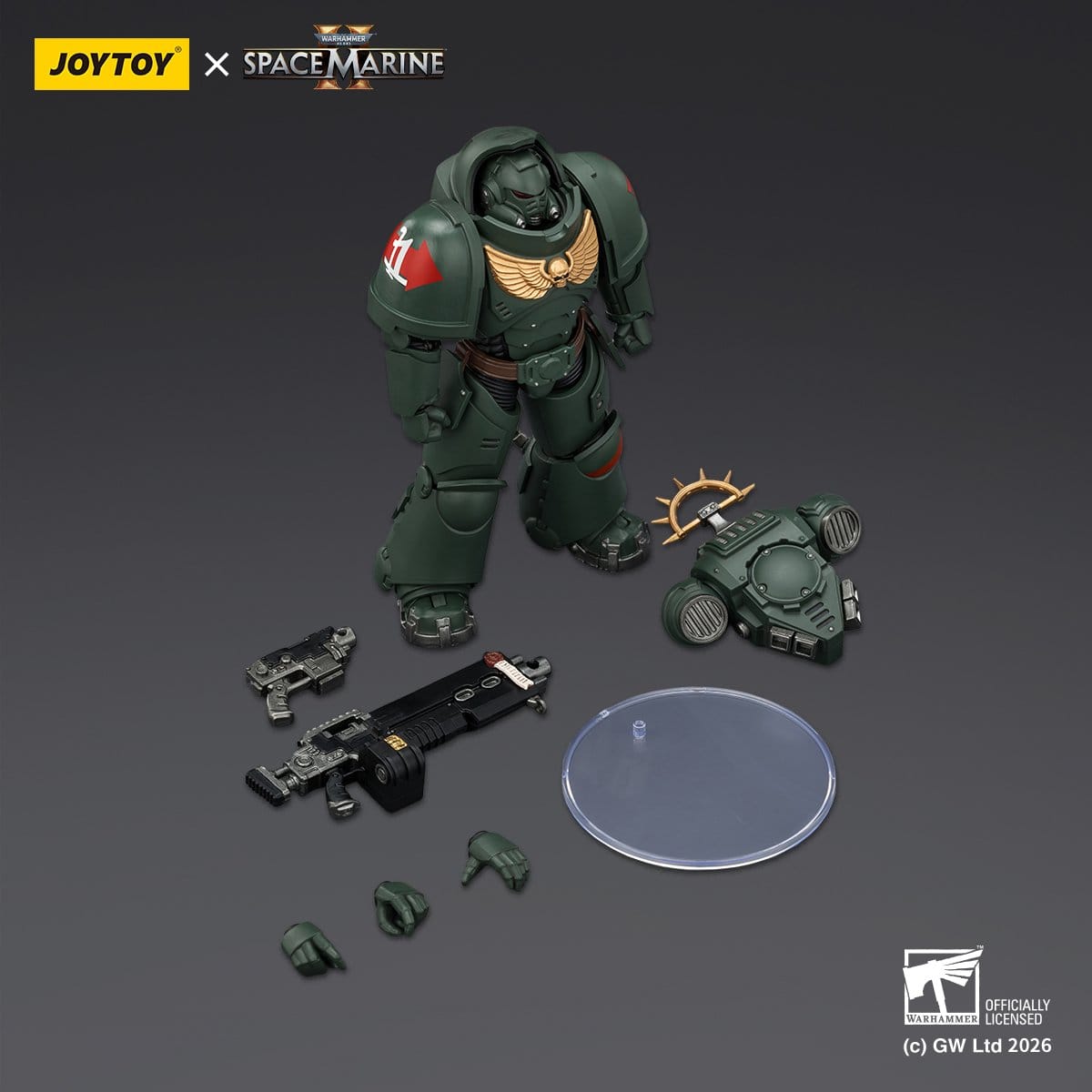 Joy Toy Warhammer 40k: Dark Angels Heavy Intercessor 13cm - Loaded Dice