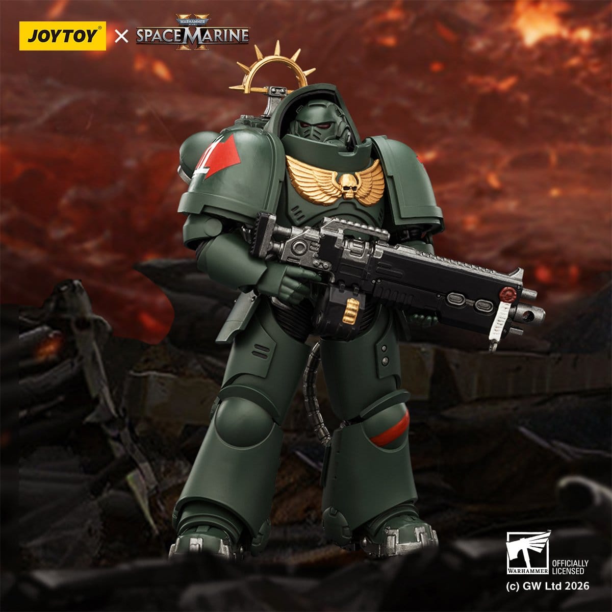 Joy Toy Warhammer 40k: Dark Angels Heavy Intercessor 13cm - Loaded Dice