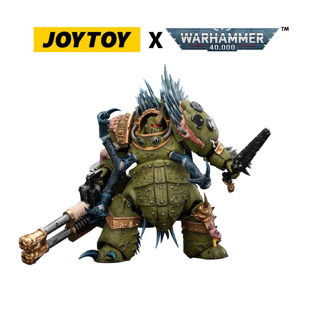 Joy Toy Warhammer 40k: Death Guard Blightlord Terminator 1 with Reaper Autocannon and Bubotic Blades 14cm - Loaded Dice