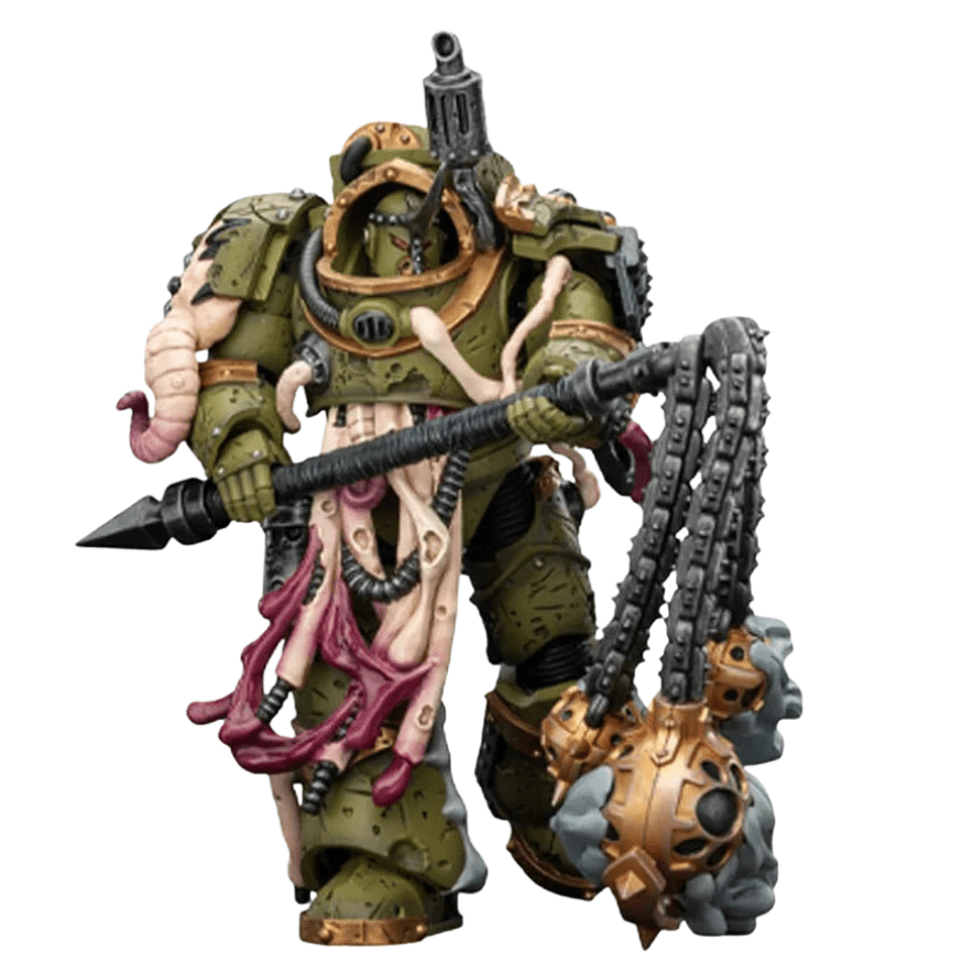 Joy Toy Warhammer 40k: Death Guard Blightlord Terminator 2 with Flail of Corruption 14cm - Loaded Dice