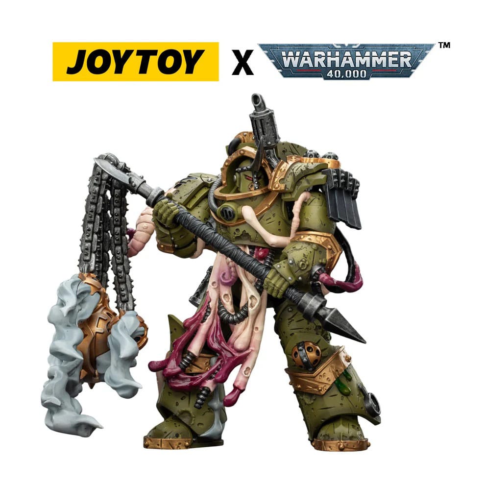 Joy Toy Warhammer 40k: Death Guard Blightlord Terminator 2 with Flail of Corruption 14cm - Loaded Dice