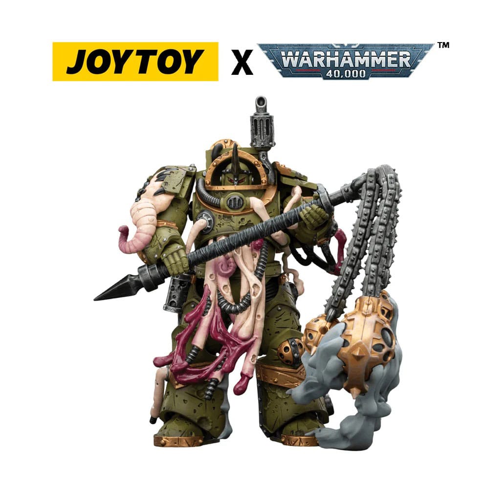 Joy Toy Warhammer 40k: Death Guard Blightlord Terminator 2 with Flail of Corruption 14cm - Loaded Dice