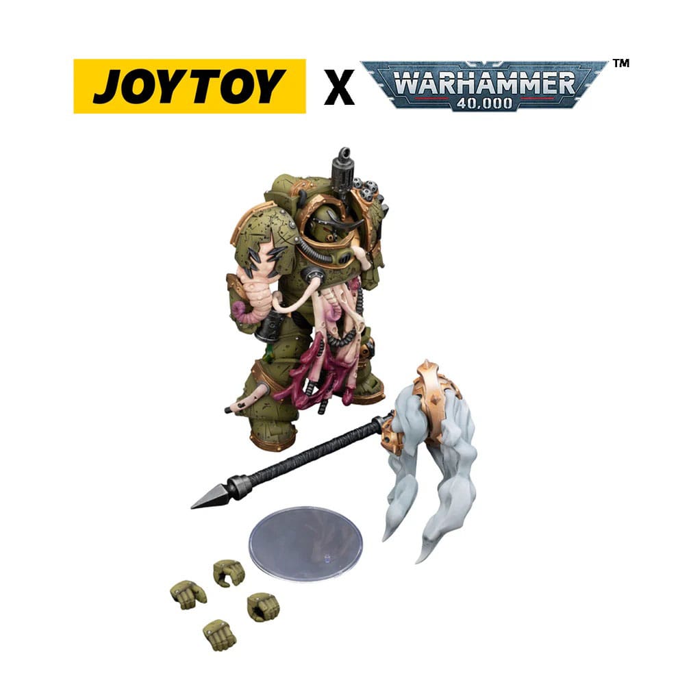 Joy Toy Warhammer 40k: Death Guard Blightlord Terminator 2 with Flail of Corruption 14cm - Loaded Dice