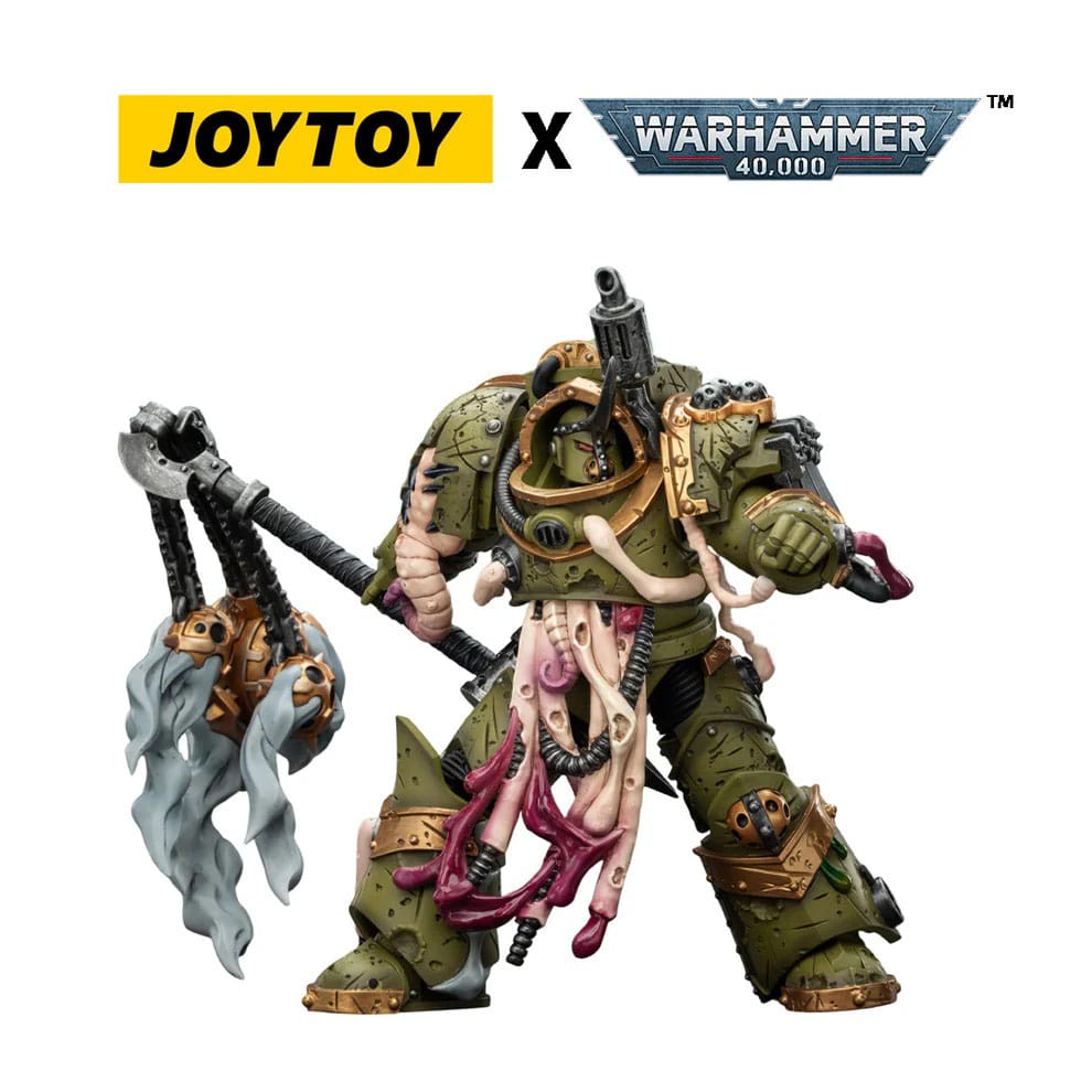 Joy Toy Warhammer 40k: Death Guard Blightlord Terminator 2 with Flail of Corruption 14cm - Loaded Dice