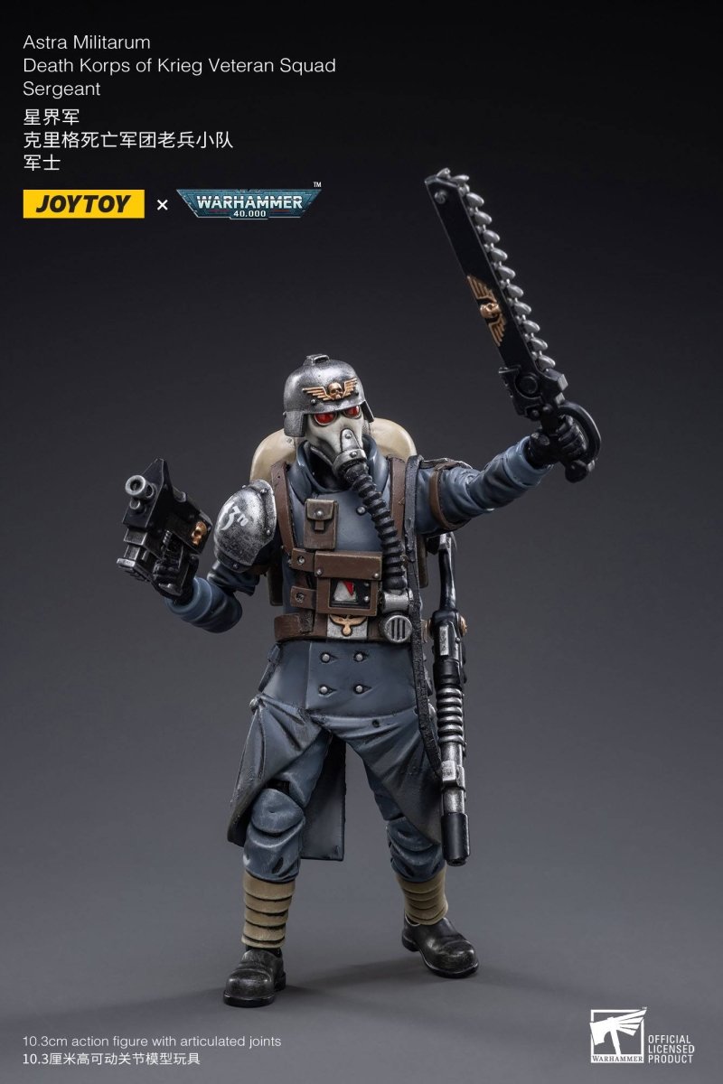Joy Toy Warhammer 40k 1/18 Death Korps of Krieg Veteran Squad Sergeant 10cm - Loaded Dice
