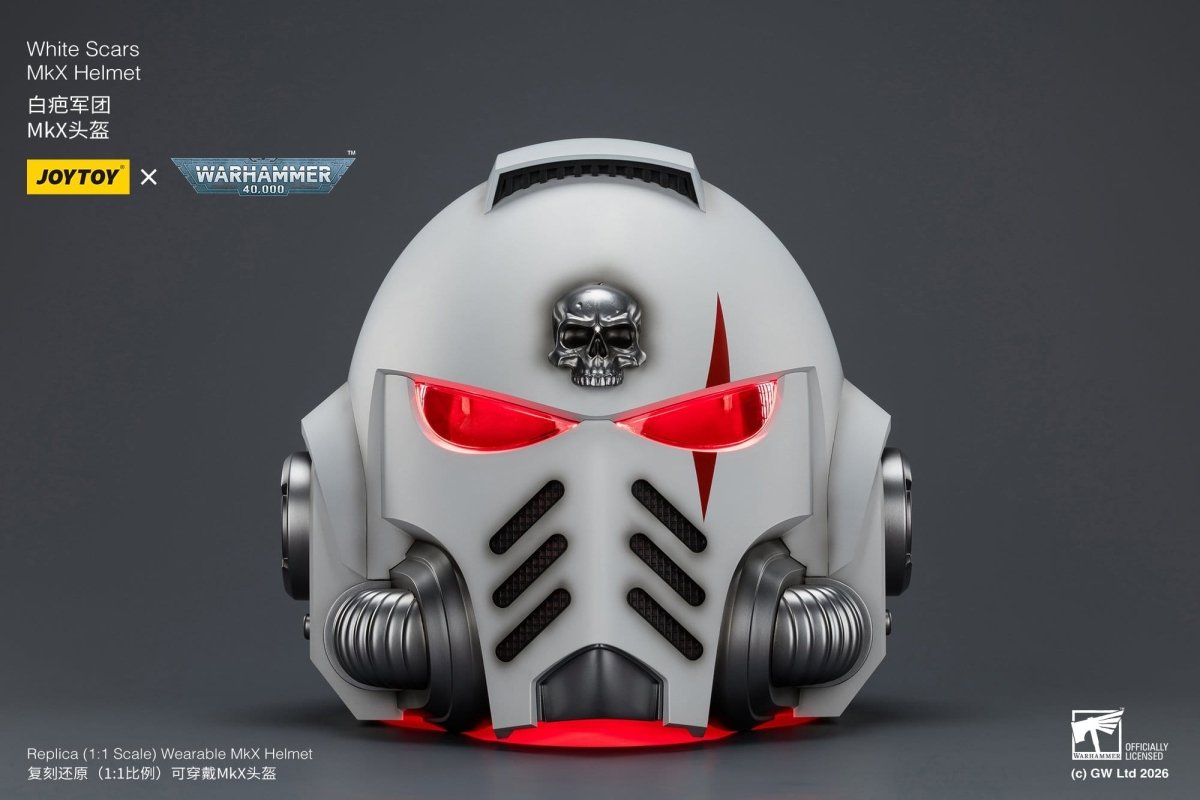 Joy Toy Warhammer 40k: Helmet White Scars MkX 30cm - Loaded Dice
