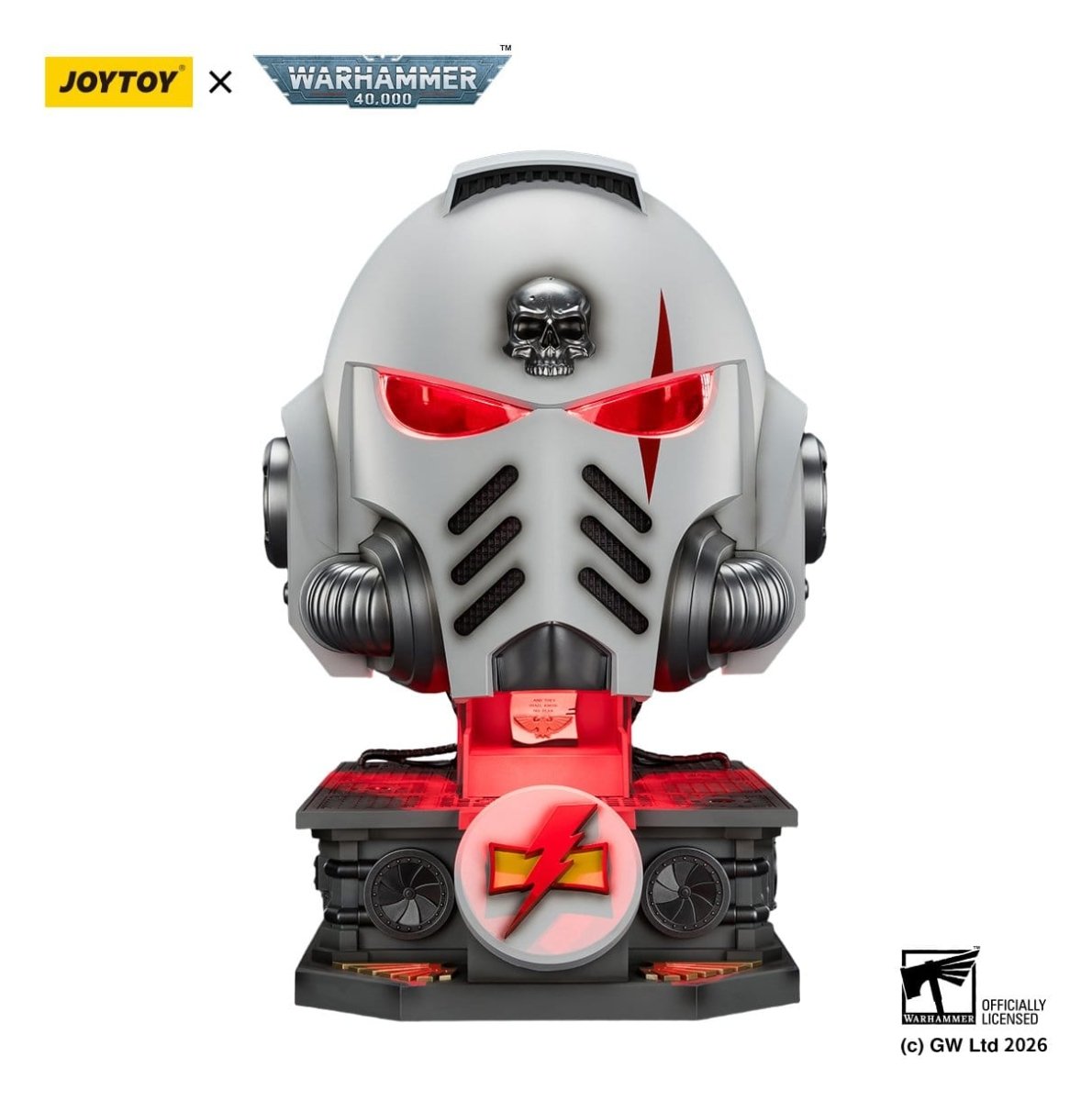 Joy Toy Warhammer 40k: Helmet with Display Stand White Scars MkX 44cm - Loaded Dice