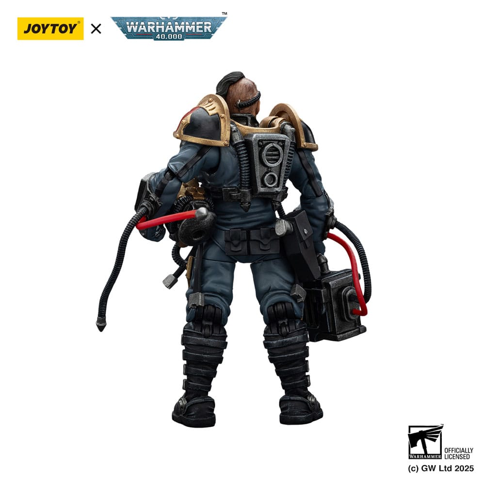 Joy Toy House Raven Knight pilot figure, rear view on white background