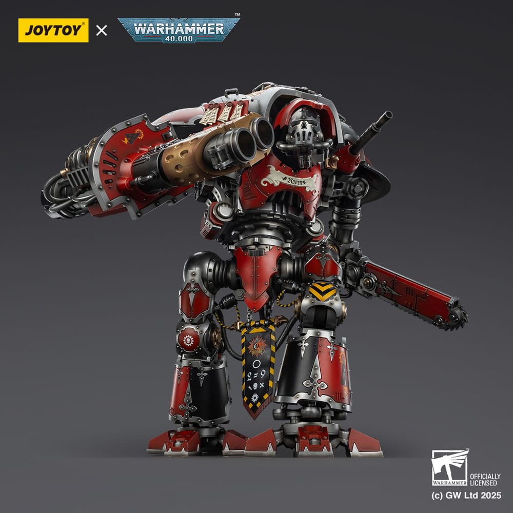 Joy Toy House Raven Knight Errant side view with thermal cannon aimed forward, grey background