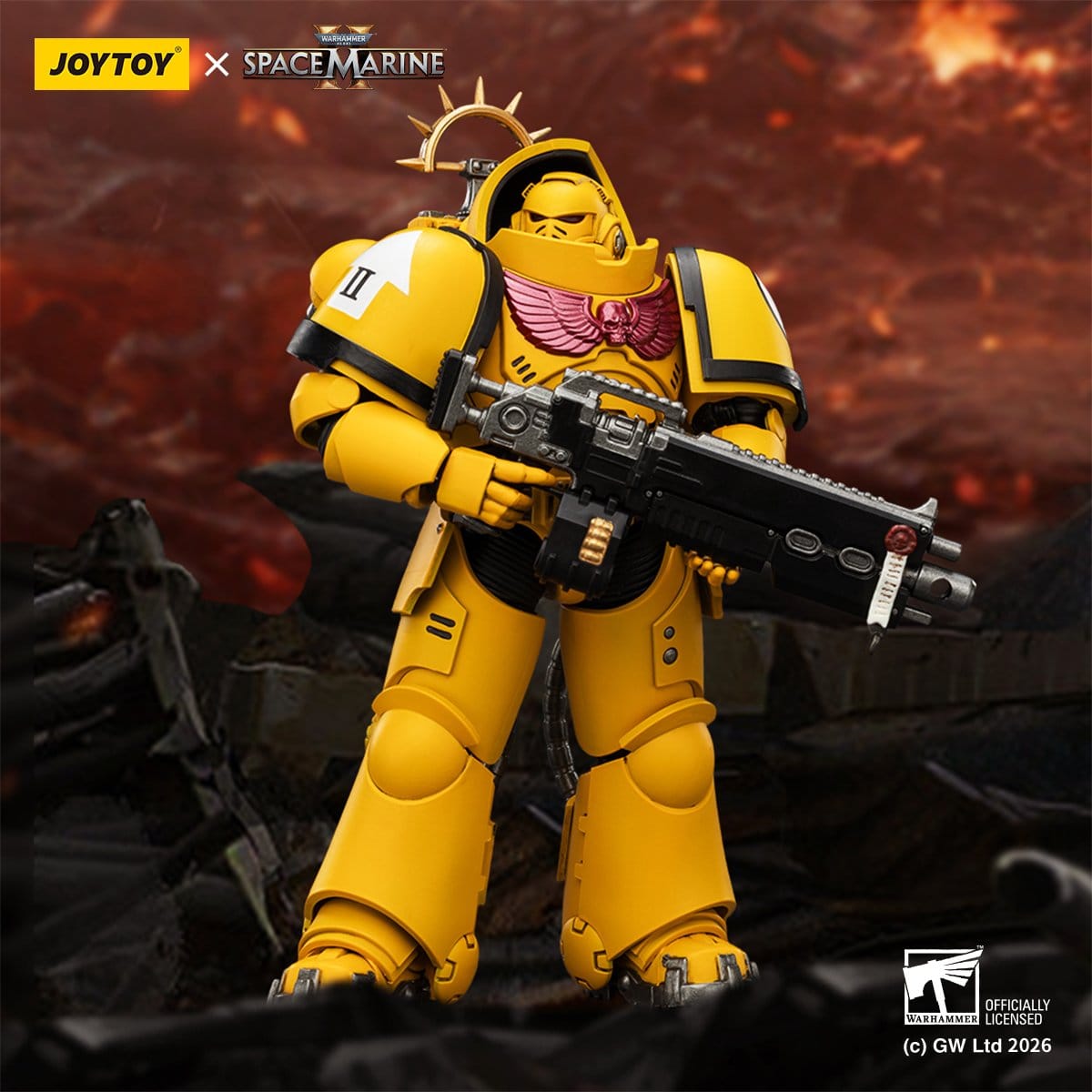 Joy Toy Warhammer 40k: Imperial Fists Heavy Intercessor 13cm - Loaded Dice