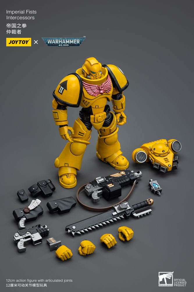 Joy Toy - Warhammer 40k Action Figure 1/18 Imperial Fists Intercessor 12cm - Loaded Dice