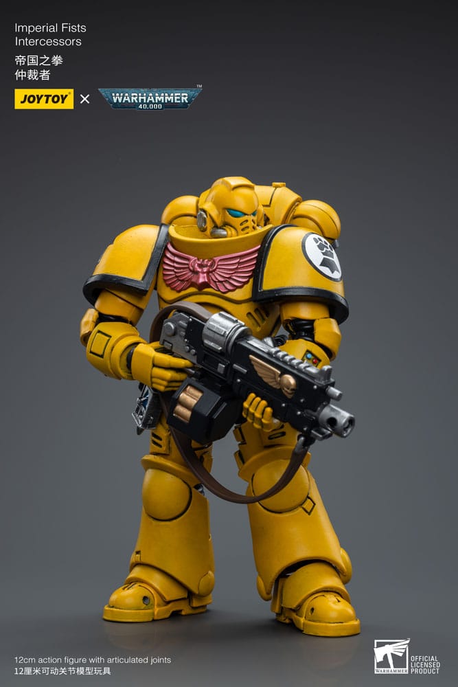 Joy Toy - Warhammer 40k Action Figure 1/18 Imperial Fists Intercessor 12cm - Loaded Dice