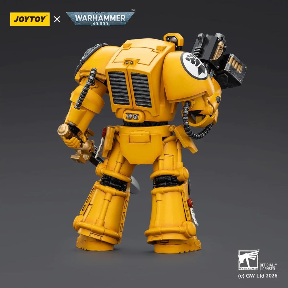 Joy Toy Warhammer 40k: Imperial Fists Terminator 1 with Power Sword and Storm Bolter 14cm - Loaded Dice
