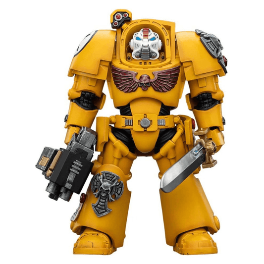 Joy Toy Warhammer 40k: Imperial Fists Terminator 1 with Power Sword and Storm Bolter 14cm - Loaded Dice