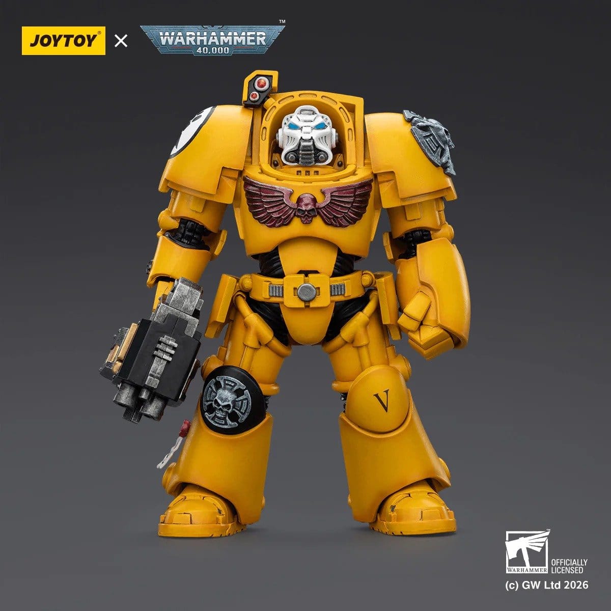 Joy Toy Warhammer 40k: Imperial Fists Terminator 2 with Power Fist and Storm Bolter 14cm - Loaded Dice