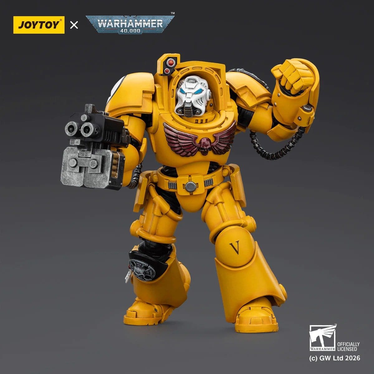 Joy Toy Warhammer 40k: Imperial Fists Terminator 2 with Power Fist and Storm Bolter 14cm - Loaded Dice