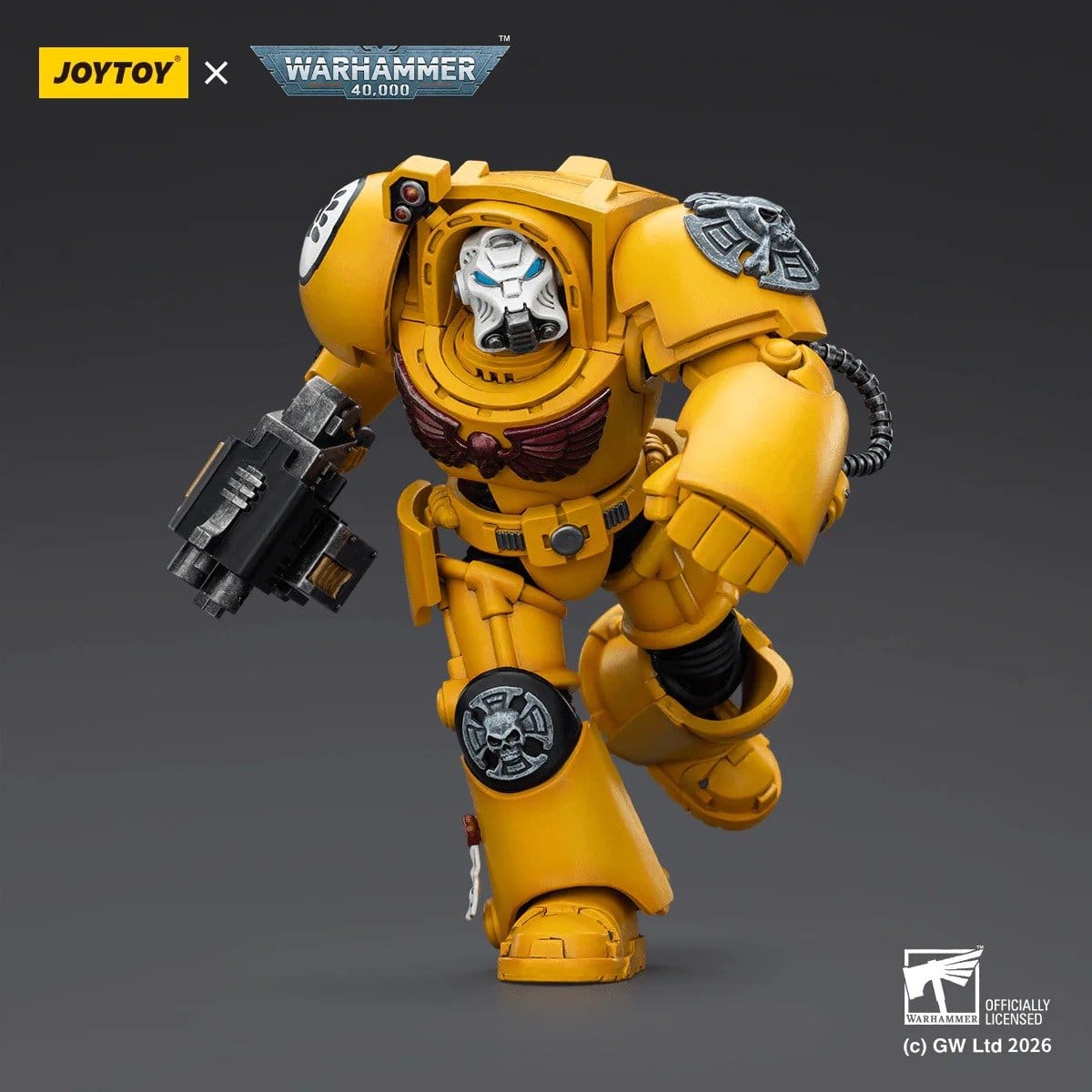 Joy Toy Warhammer 40k: Imperial Fists Terminator 2 with Power Fist and Storm Bolter 14cm - Loaded Dice