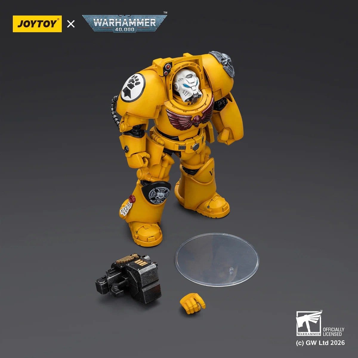 Joy Toy Warhammer 40k: Imperial Fists Terminator 2 with Power Fist and Storm Bolter 14cm - Loaded Dice