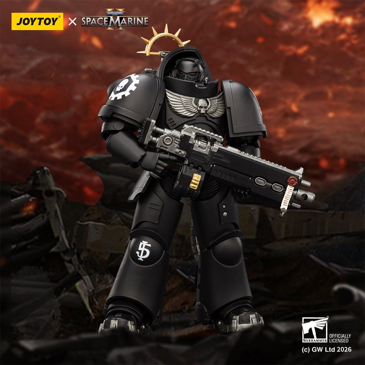 Joy Toy Warhammer 40k: Iron Hands Heavy Intercessor 13cm - Loaded Dice