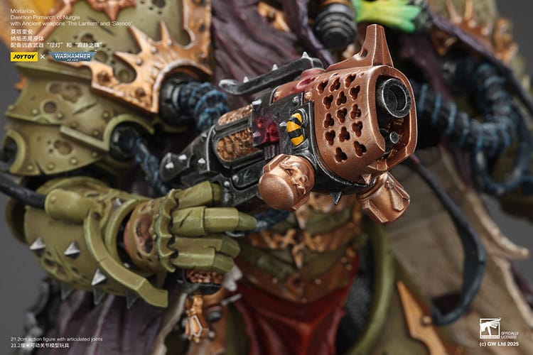 Joy Toy Warhammer 40k: Mortarion Daemon Primarch of Nurgle with Ancient weapons The Lantern and Silence 21cm - Loaded Dice