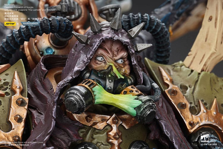 Joy Toy Warhammer 40k: Mortarion Daemon Primarch of Nurgle with Ancient weapons The Lantern and Silence 21cm - Loaded Dice