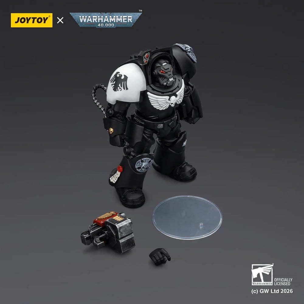 Joy Toy Warhammer 40k: Raven Guard Terminator 2 with Power Fist and Storm Bolter 14cm - Loaded Dice