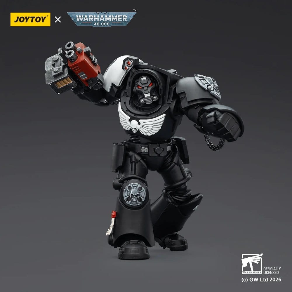Joy Toy Warhammer 40k: Raven Guard Terminator 2 with Power Fist and Storm Bolter 14cm - Loaded Dice