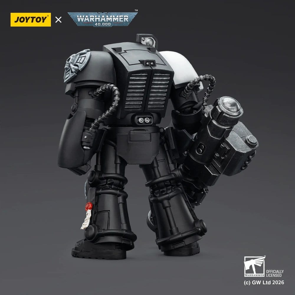 Joy Toy Warhammer 40k: Raven Guard Terminator 3 with Power Fist and Assault Cannon 14cm - Loaded Dice