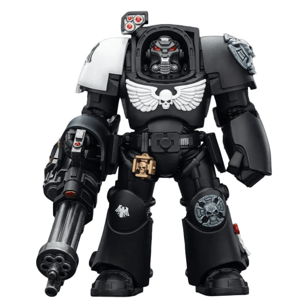 Joy Toy Warhammer 40k: Raven Guard Terminator 3 with Power Fist and Assault Cannon 14cm - Loaded Dice
