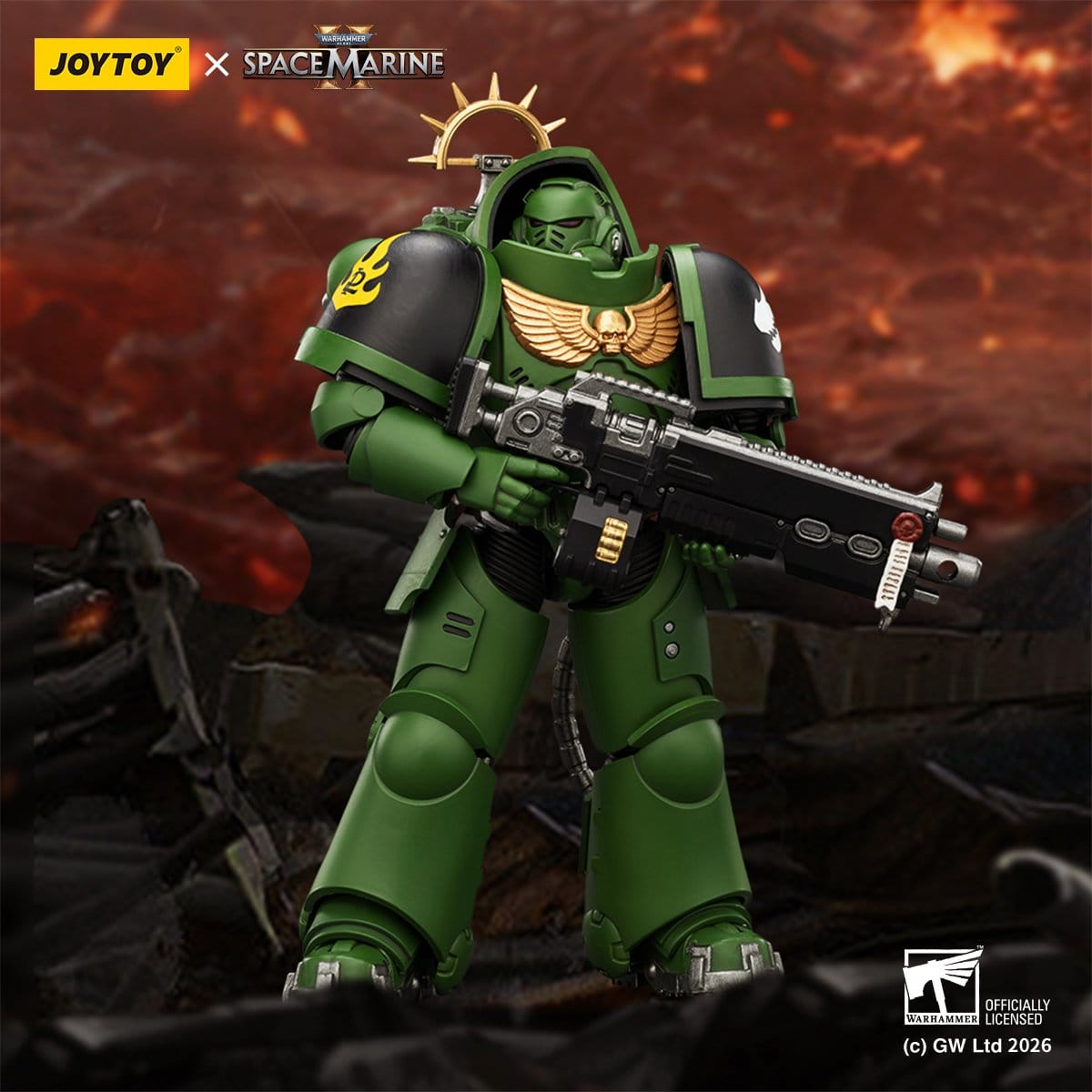 Joy Toy Warhammer 40k: Salamanders Heavy Intercessor 13cm - Loaded Dice