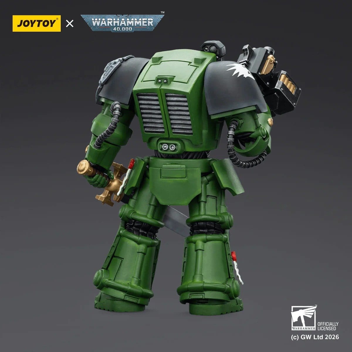 Joy Toy Warhammer 40k: Salamanders Terminator 1 with Power Sword and Storm Bolter 14cm - Loaded Dice