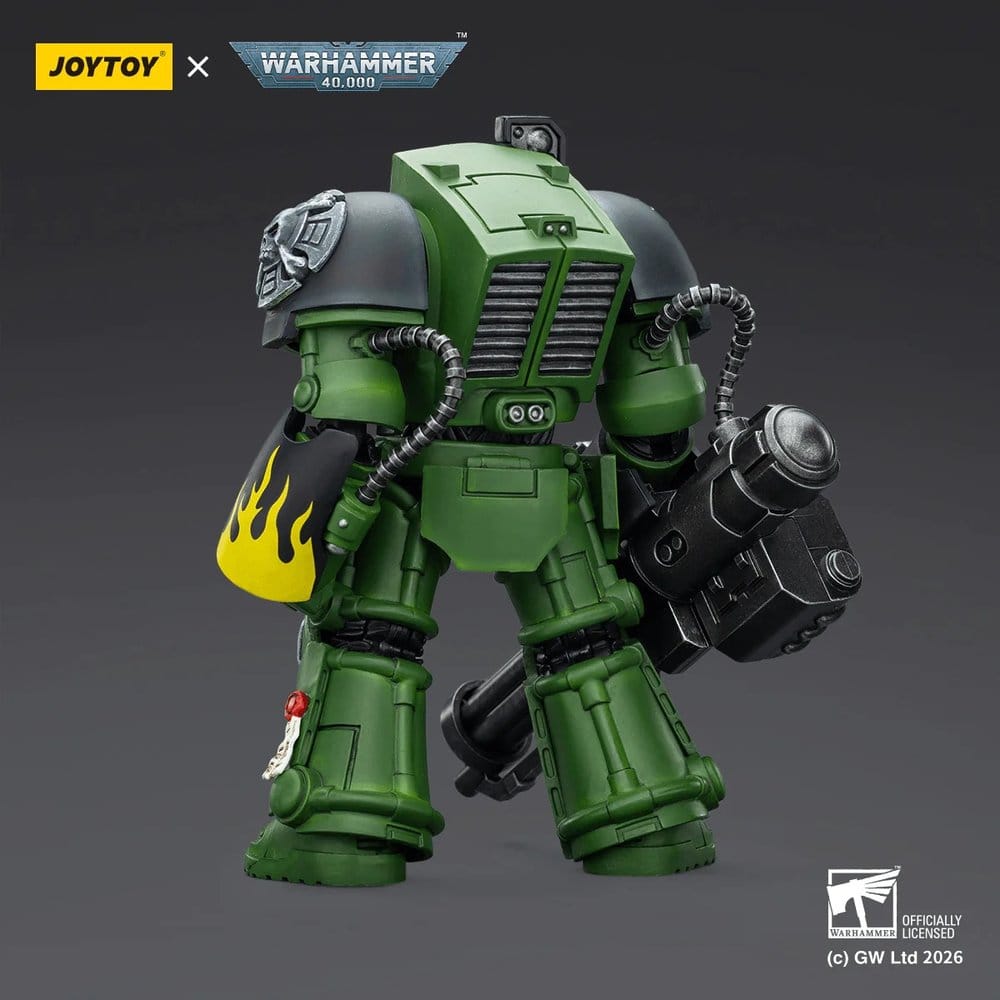 Joy Toy Warhammer 40k: Salamanders Terminator 3 with Power Fist and Assault Cannon 14cm - Loaded Dice