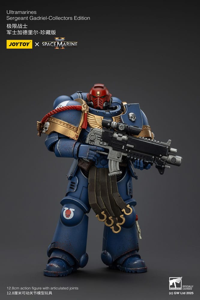 Joy Toy Sergeant Gadriel holding a bolt rifle across his chest
