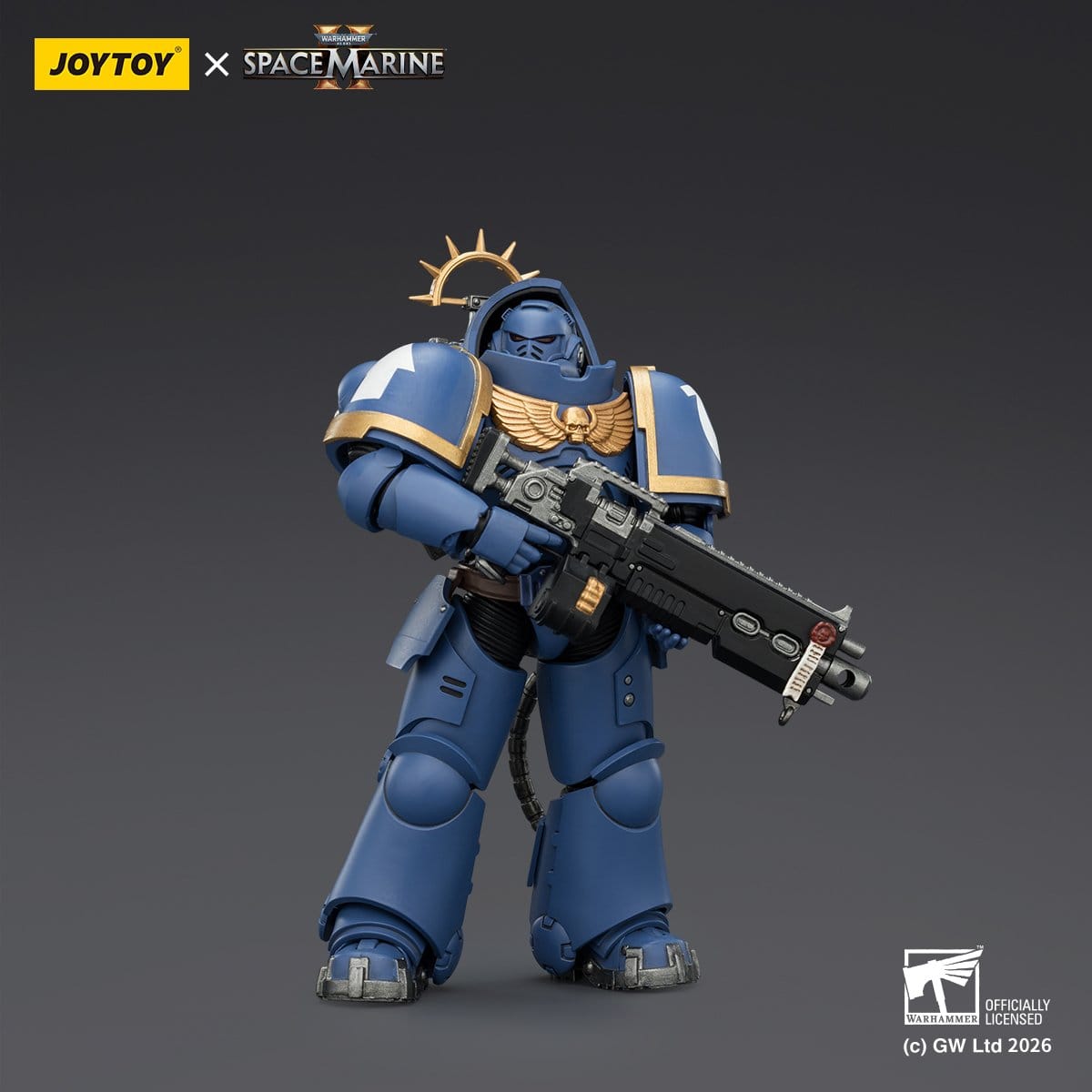 Joy Toy Warhammer 40k: Ultramarines Heavy Intercessor 13cm - Loaded Dice