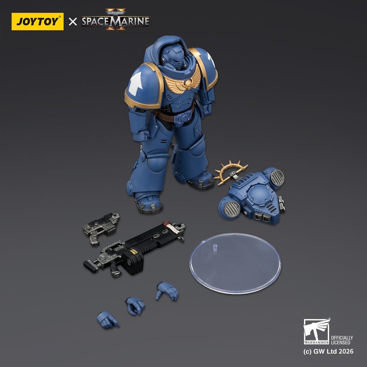 Joy Toy Warhammer 40k: Ultramarines Heavy Intercessor 13cm - Loaded Dice
