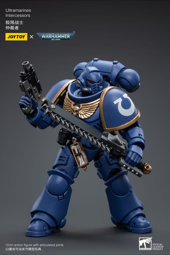 Joy Toy Warhammer 40k Ultramarines Intercessor 12cm - Loaded Dice