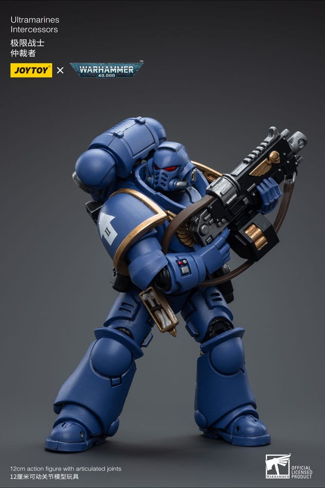 Joy Toy Warhammer 40k Ultramarines Intercessor 12cm - Loaded Dice