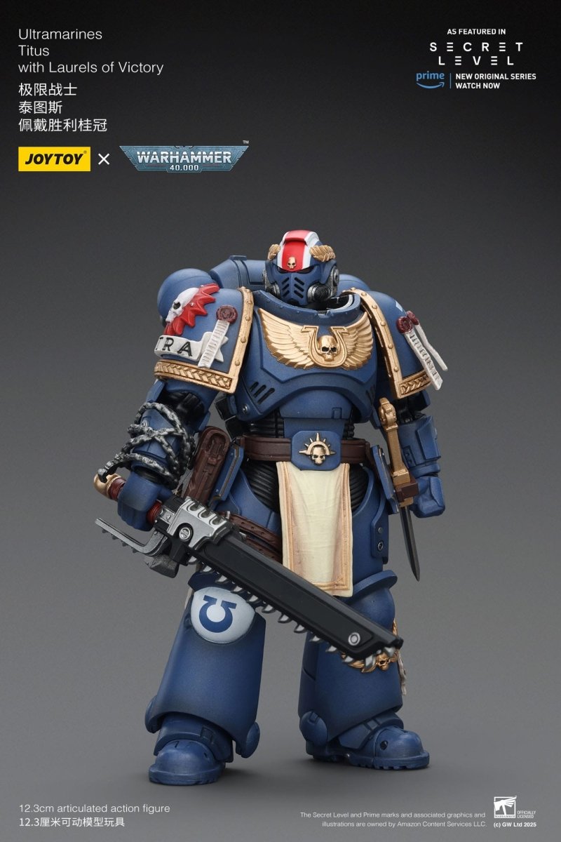 Joy Toy Warhammer 40k: Ultramarines Titus with Laurels of Victory 13cm - Loaded Dice
