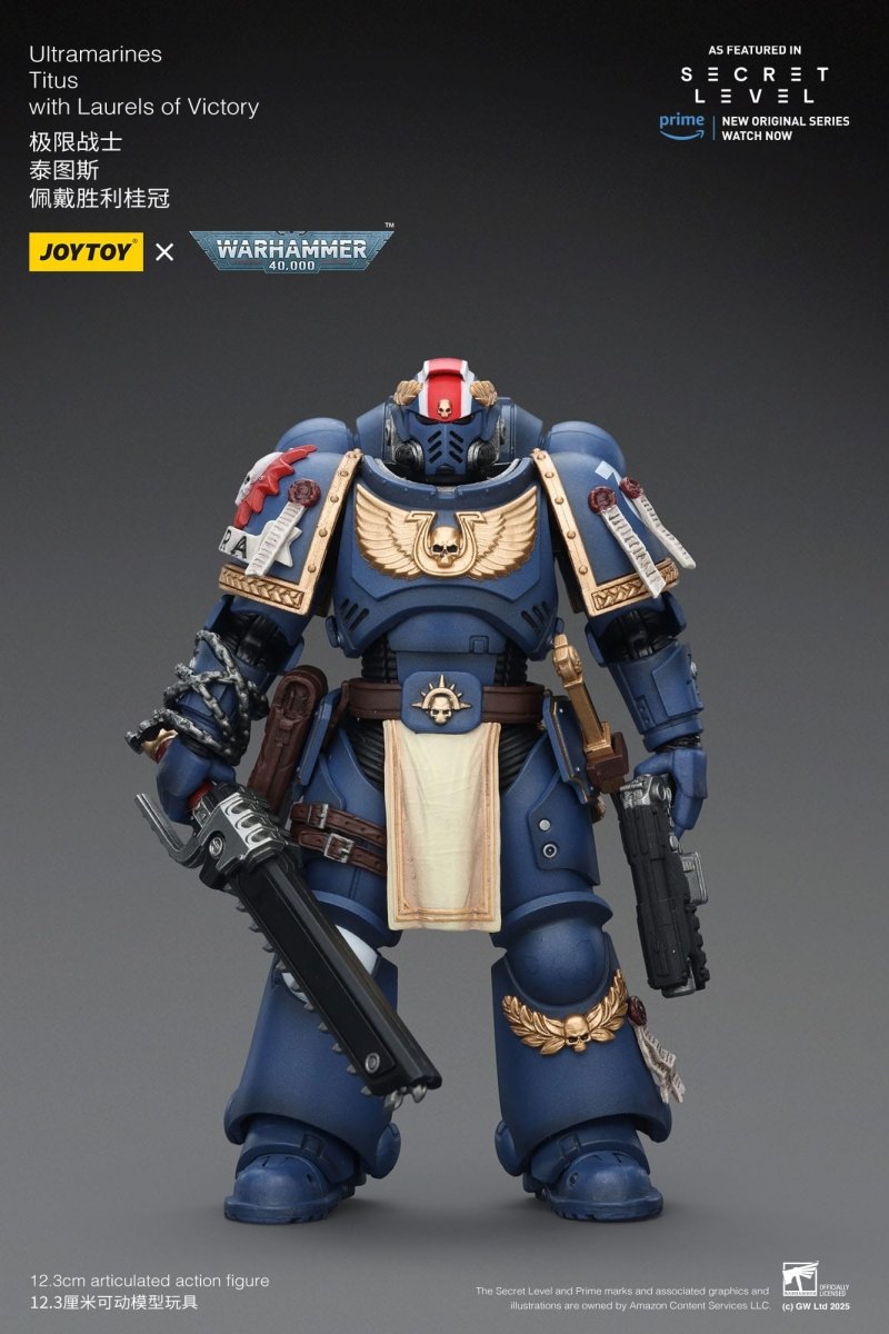 Joy Toy Warhammer 40k: Ultramarines Titus with Laurels of Victory 13cm - Loaded Dice