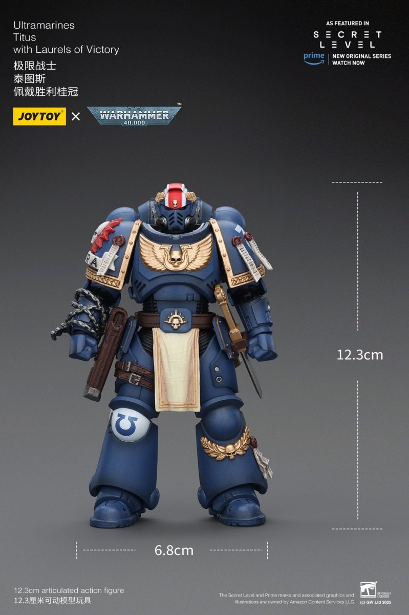 Joy Toy Warhammer 40k: Ultramarines Titus with Laurels of Victory 13cm - Loaded Dice
