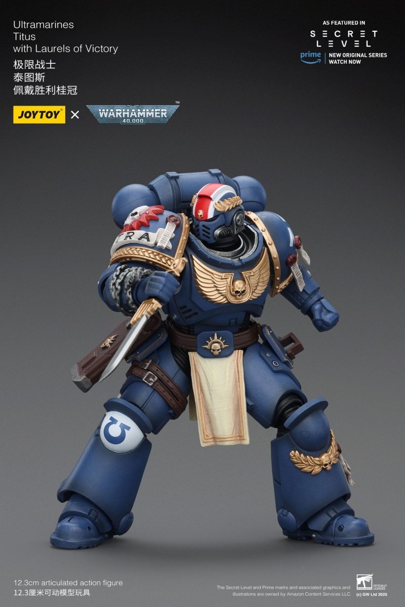 Joy Toy Warhammer 40k: Ultramarines Titus with Laurels of Victory 13cm - Loaded Dice